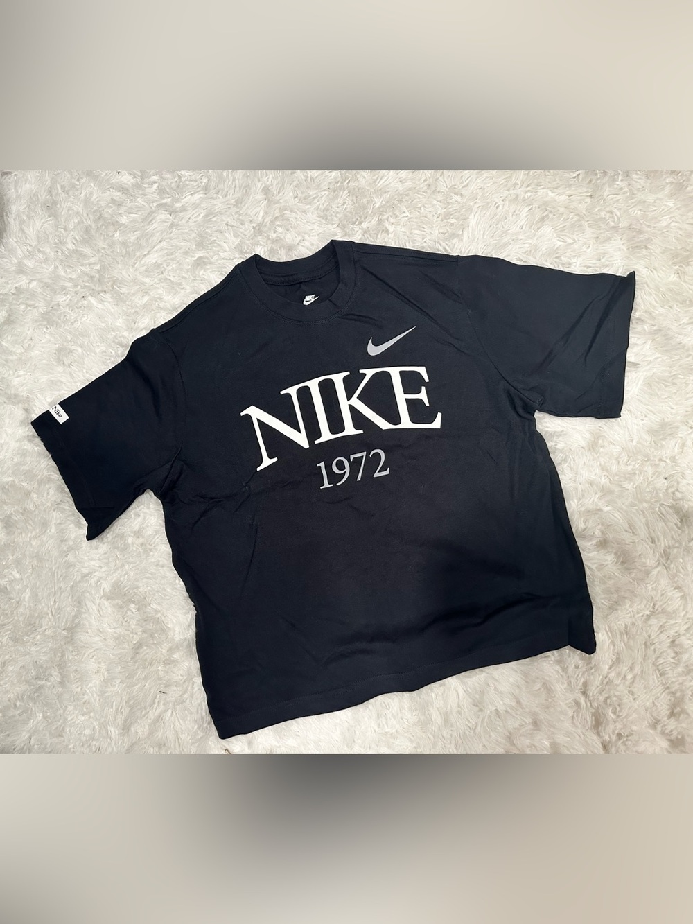 Nike Sportswear 1972 Graphic Loose Fit Tee Black XS NWOT